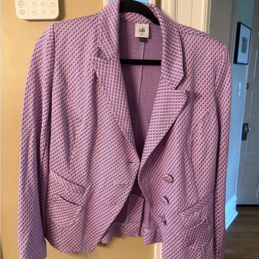 CAbi Textured Purple Blazer Medium